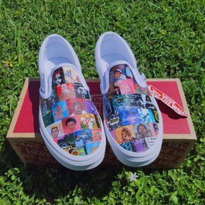 Multi Album Cover(s) Hand-Painted Slip on Vans